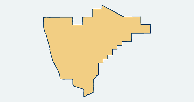 Map showing the ABC Unified School District boundary