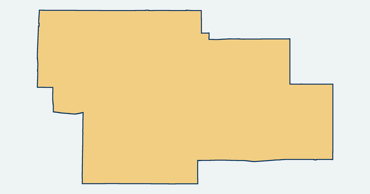 Map showing the Acton-Agua Dulce Unified School District boundary