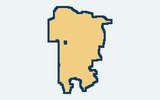Alvord Unified School District Trustee Area 1 silhouette