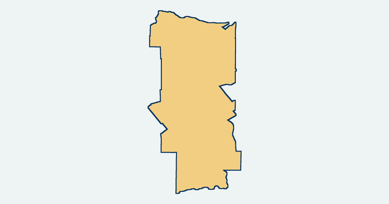 Map showing the Alvord Unified School District boundary