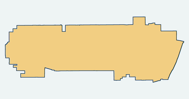 Map showing the Anaheim Union High School District boundary