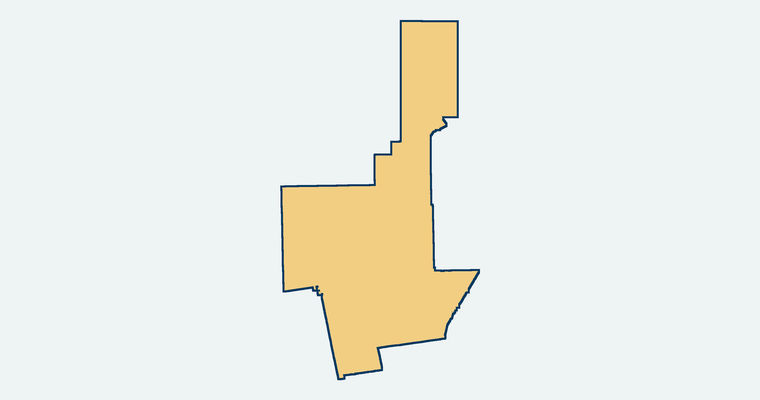 Map showing the Arcadia Unified School District boundary