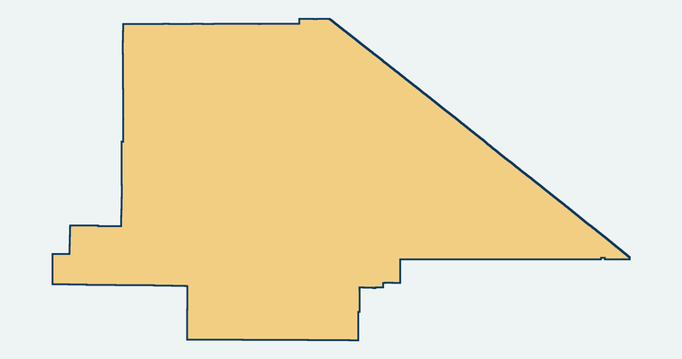 Map showing the Baker Valley Unified School District boundary
