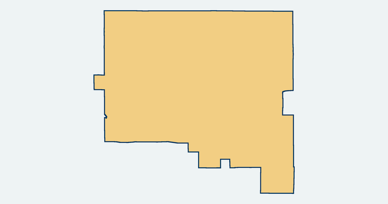 Map showing the Banning Unified School District boundary