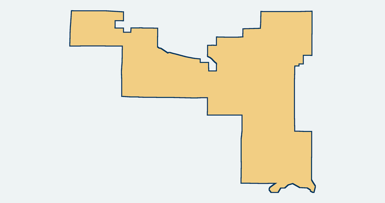Map of the Beaumont-Cherry Valley Recreation and Park District service area