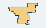 Beaumont Unified School District Trustee Area 2 silhouette