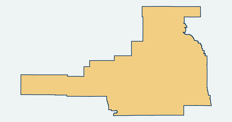 Map showing the Brawley Elementary School District boundary