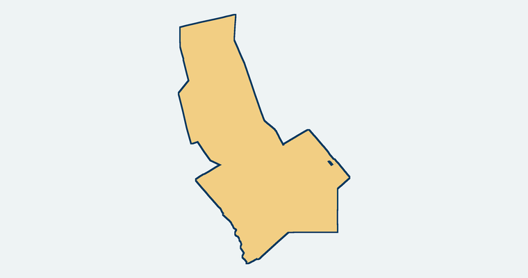 Map showing the Briggs Elementary School District boundary