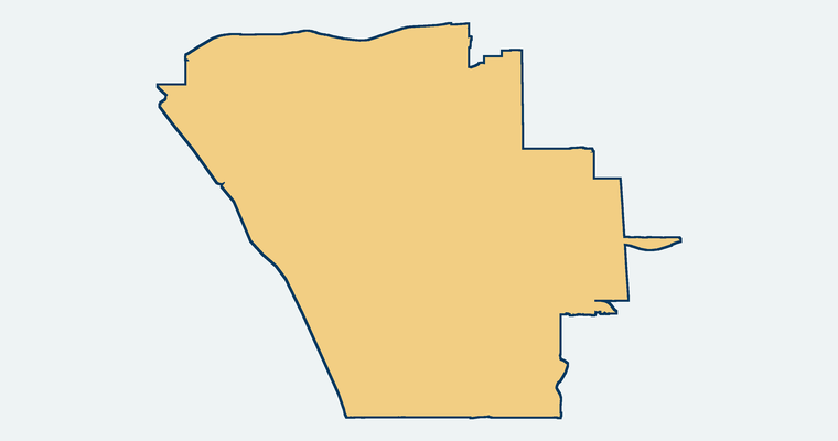 Map showing the Carlsbad Unified School District boundary