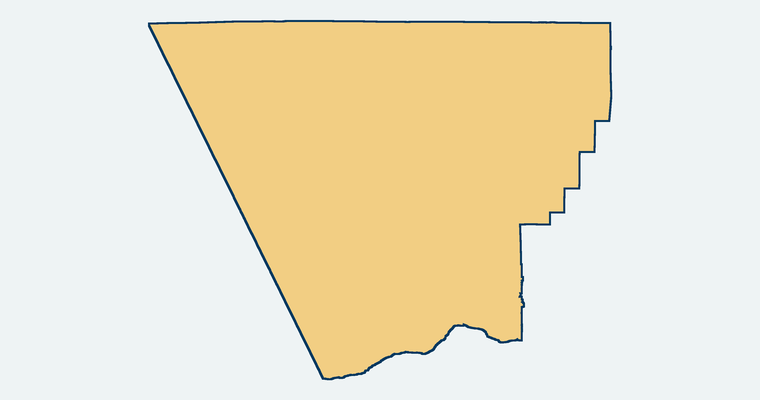 Map showing the Castaic Union School District boundary