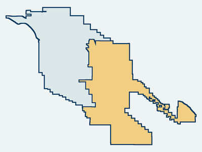 Map highlighting Division 5 within the Coachella Valley Water District