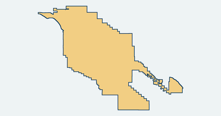 Map of the Coachella Valley Water District service area