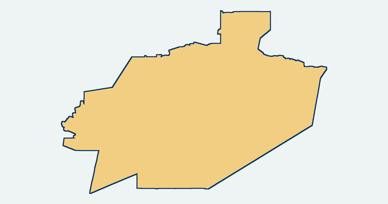 Map showing the Conejo Valley Unified School District boundary