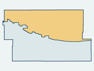 Map highlighting Zone 2 within the Desert Healthcare District