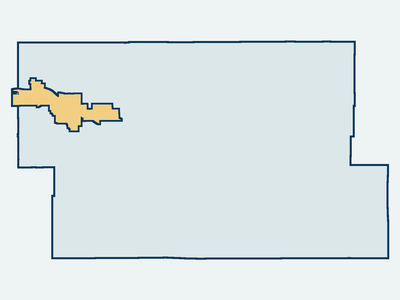 Map highlighting Zone 4 within the Desert Healthcare District