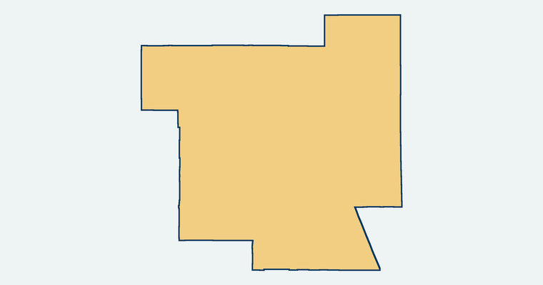 Map showing the El Centro Elementary School District boundary