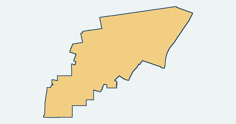 Map showing the El Monte City School District boundary