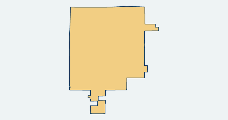 Map showing the Etiwanda Elementary School District boundary