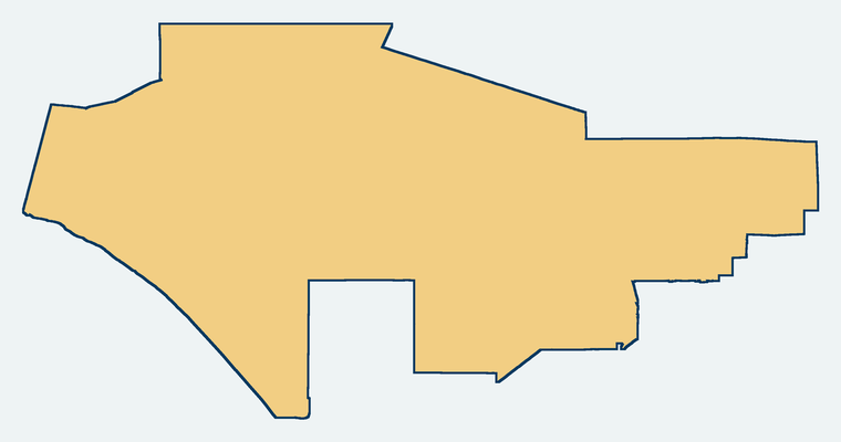 Map showing the Fallbrook Union High School District boundary