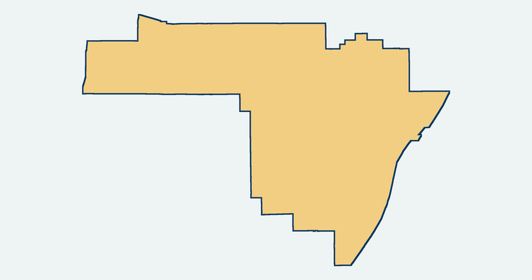 Map showing the Garden Grove Unified School District boundary