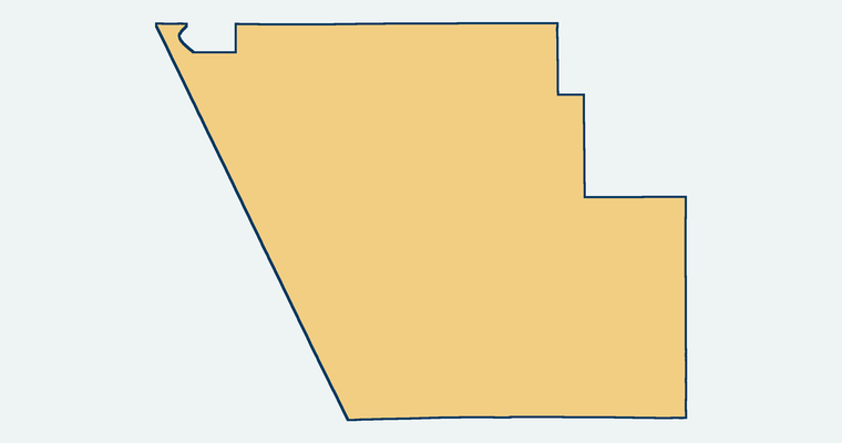 Map showing the Gorman Joint School District boundary