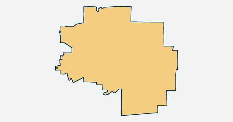 Map showing the Grossmont Union High School District boundary