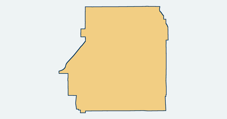 Map showing the Hesperia Unified School District boundary