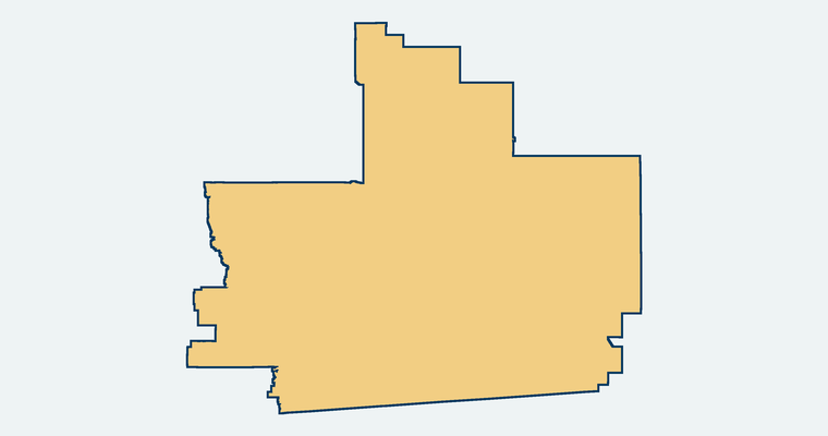 Map showing the Holtville Unified School District boundary