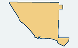 Hueneme Elementary School District Trustee Area 1 silhouette