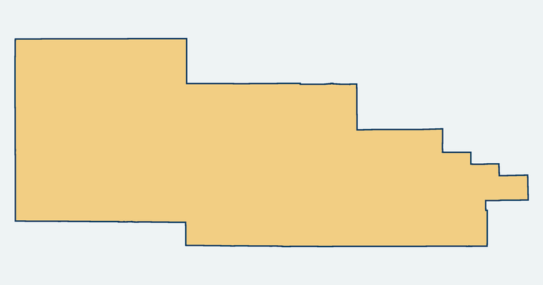 Map showing the Hughes-Elizabeth Lakes Union Elementary School District boundary
