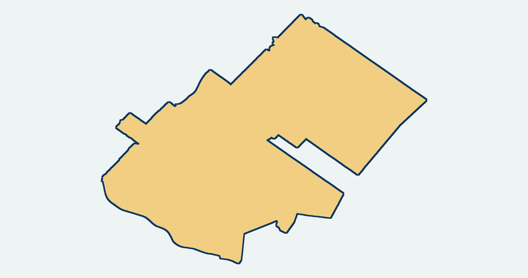 Map showing the Irvine Unified School District boundary