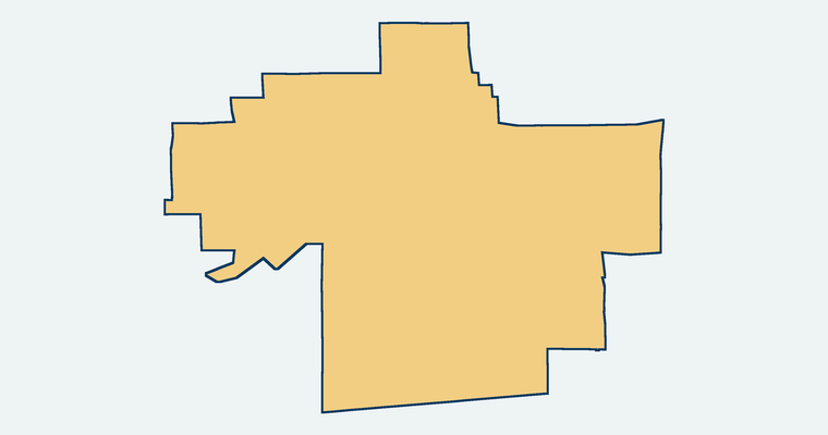 Map showing the Jamul-Dulzura Union Elementary School District boundary