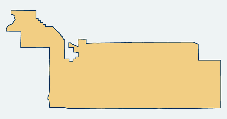 Map showing the Julian Union Elementary School District boundary