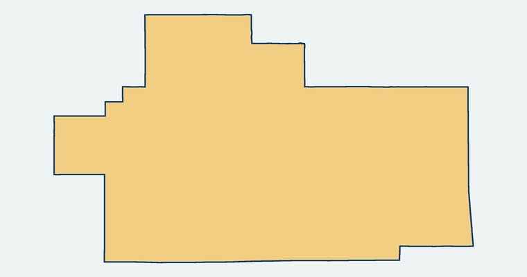 Map showing the Keppel Union Elementary School District boundary