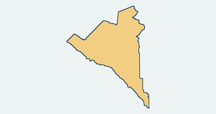 Map showing the Laguna Beach Unified School District boundary