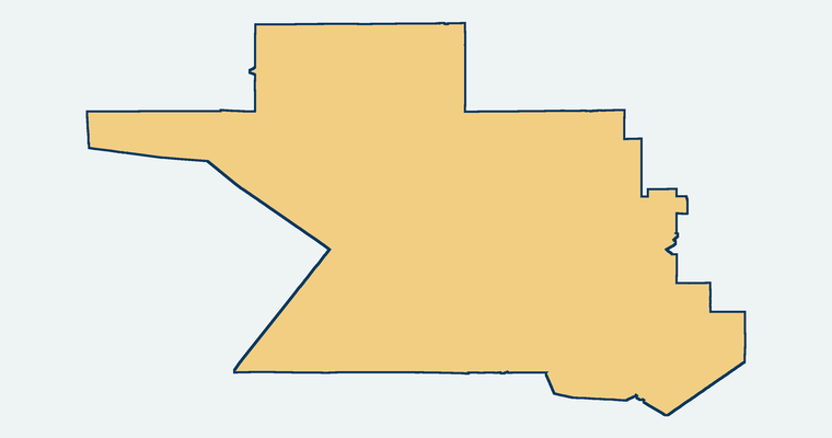 Map showing the Lake Elsinore Unified School District boundary