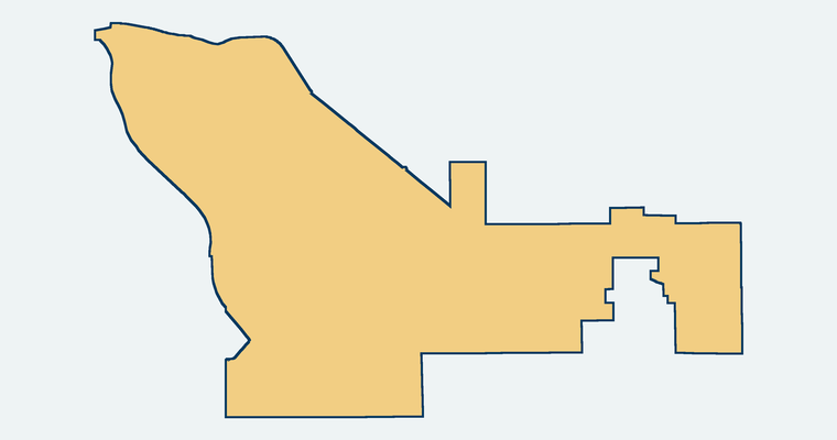 Map showing the Lake Hemet Municipal Water District Municipal water special district boundary