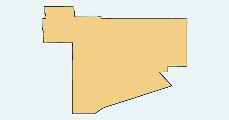 Map showing the Lawndale Elementary School District boundary