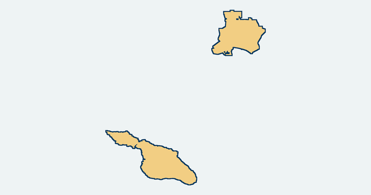 Map showing the Long Beach Unified School District boundary