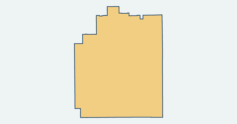 Map showing the Magnolia Elementary School District boundary