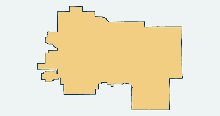 Official boundary map for Moreno Valley Unified School District, used when the source does not publish a reusable story image.