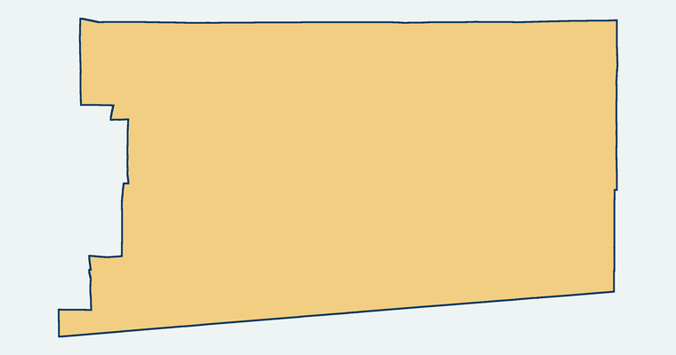 Map showing the Mountain Empire Unified School District boundary