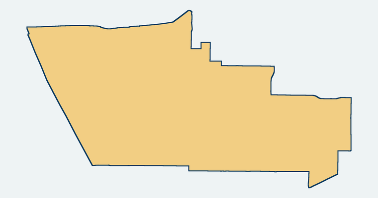 Map showing the Oxnard School District boundary