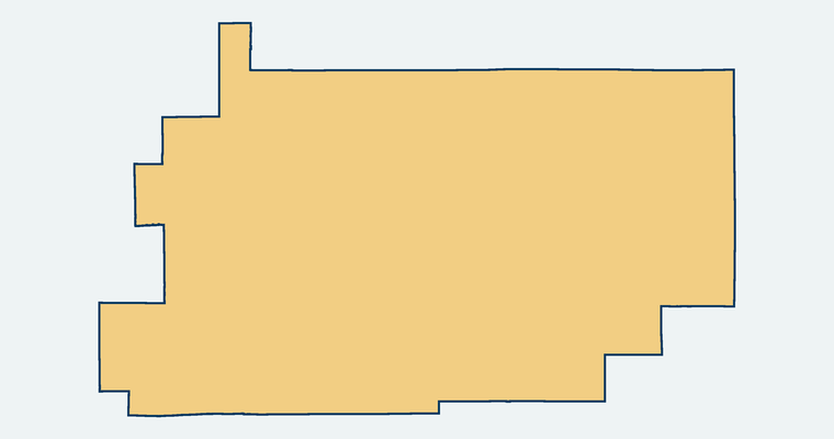 Map showing the Palmdale Elementary School District boundary