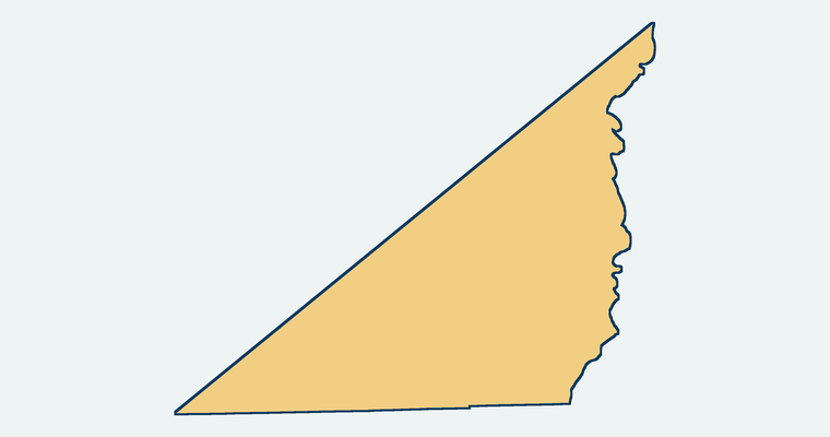 Map showing the Palo Verde Valley Library District Library special district boundary