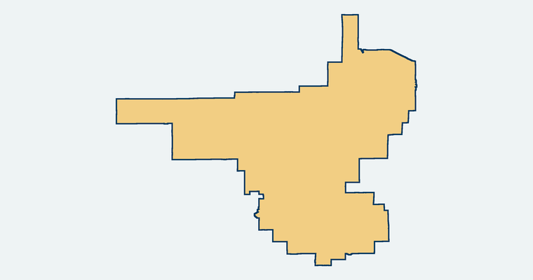 Map showing the Perris Union High School District boundary