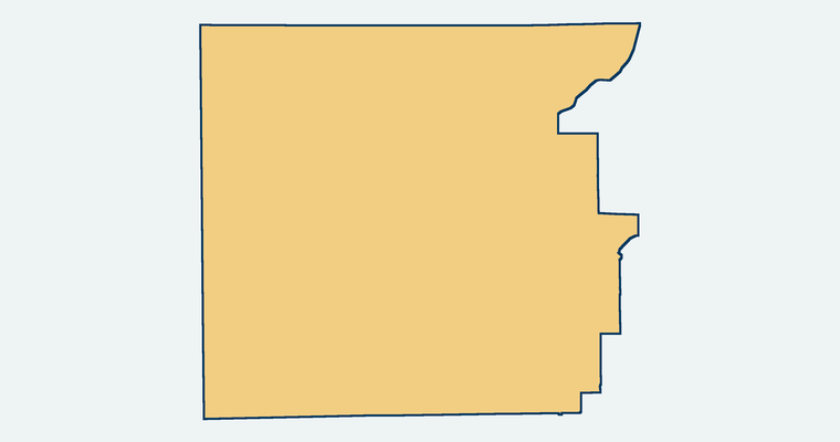 Map of the Pine Cove Water District service area