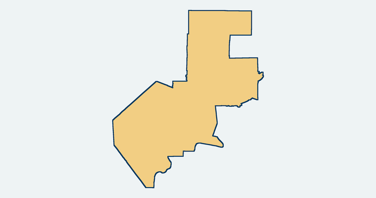 Map showing the Rancho Santa Fe Elementary School District boundary