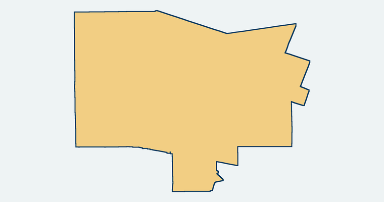 Map showing the Rosemead Elementary School District boundary