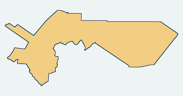 Map showing the Saddleback Valley Unified School District boundary